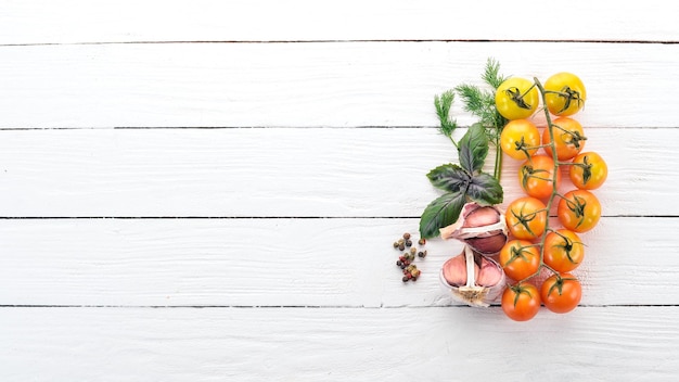 Fresh ingredients on kitchen counter